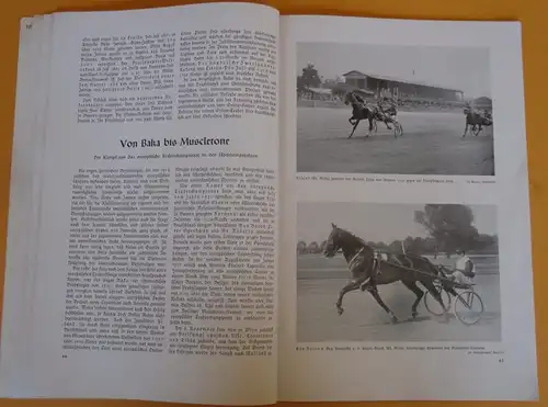 München Daglfing Reiten Pferde Rennsport Trabrenn Zucht Verein Festschrift 1937