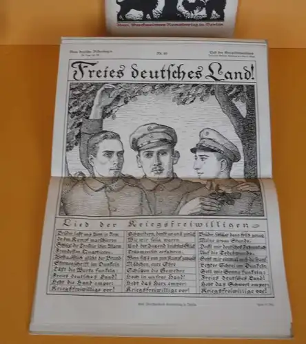 Weltkrieg Geschichte Propaganda Neue Deutscher Bilderbogen Karikaturen 2 Bände 
