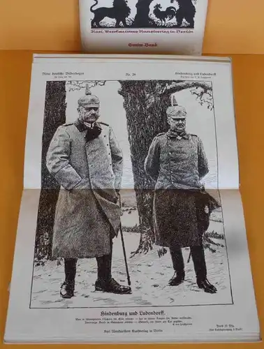 Weltkrieg Geschichte Propaganda Neue Deutscher Bilderbogen Karikaturen 2 Bände 