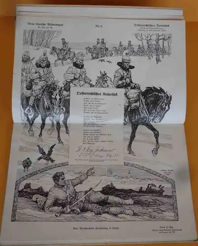 Weltkrieg Geschichte Propaganda Neue Deutscher Bilderbogen Karikaturen 2 Bände 