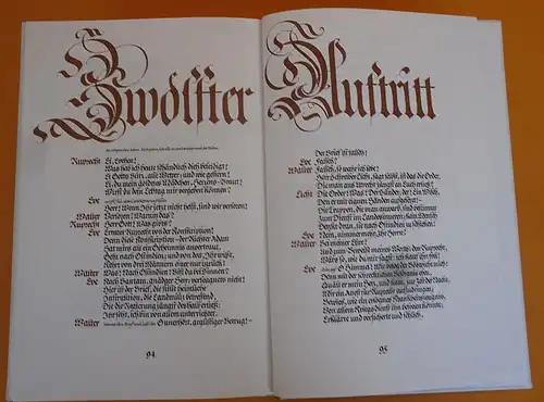 Deutsche Literatur Kleist Der zerbrochne Krug Buchkunst Kalligrafie Handschrift 