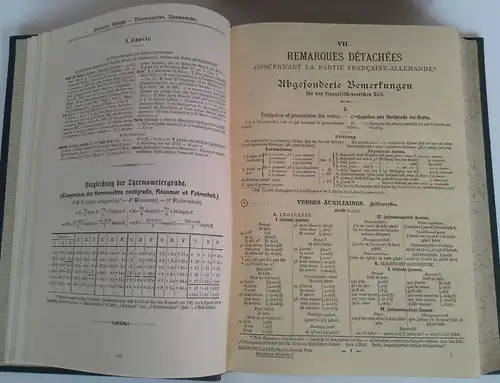 Sprachen Französisch-Deutsches Deutsch- Französisches Wörterbuch 2 Bände 1908