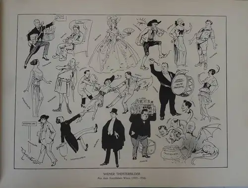 Österreich Wien Karikatur Satire der Maler Theo Zasche Kunst Grafik Band 1923