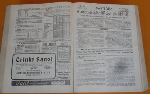 Hessen Landwirtschaft Obst Gartenbau Geflügel Pferdezucht Zeitschrift von 1914