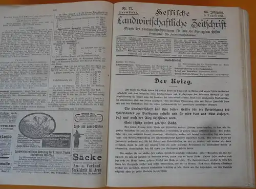 Hessen Landwirtschaft Obst Gartenbau Geflügel Pferdezucht Zeitschrift von 1914