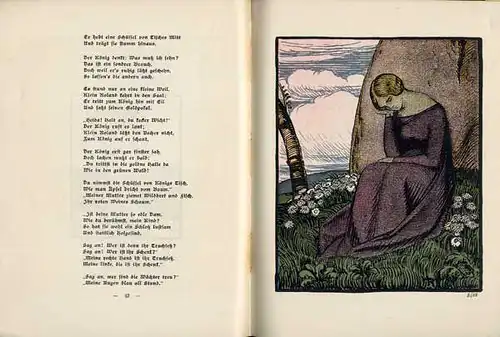 Der deutsche Spielmann Lied und Dichtung Germanen illustriert von Hans Röhm