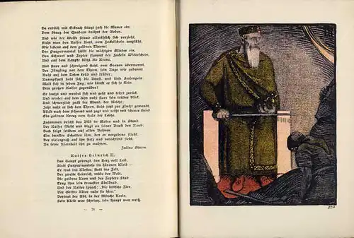 Der deutsche Spielmann Lied und Dichtung Germanen illustriert von Hans Röhm