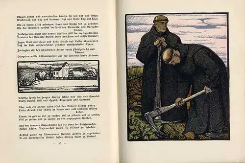 Der deutsche Spielmann Lied und Dichtung Germanen illustriert von Hans Röhm