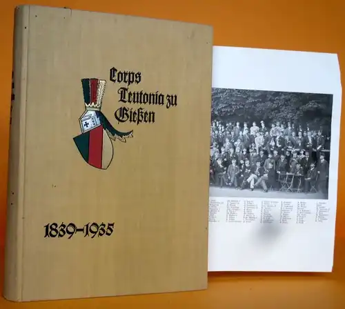 Studentika Hessen Gießen Corps Tafel Teutonia Geschichte Chronik 1935