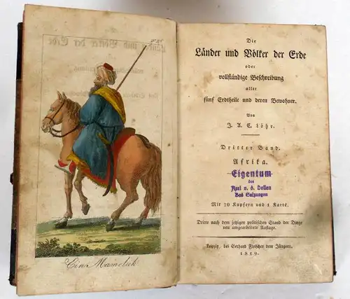 Afrika Ethnografie Völkerkunde Mamelucken Sklavenhandel Buschmänner Buch 1819