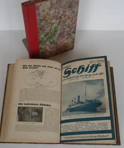 Zeppelin Indianer Seefahrt Physik Unser Schiff Kinder Jugend Zeitschrift 1929  