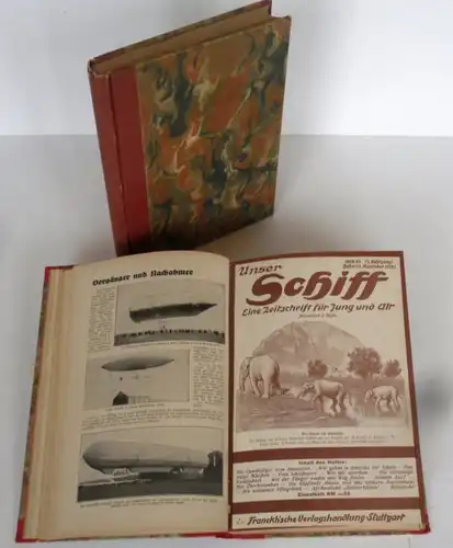 Zeppelin Indianer Seefahrt Physik Unser Schiff Kinder Jugend Zeitschrift 1929  