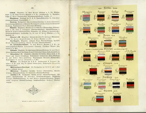 Deutschland Universität Studentika Deutsche Burschenschaft Jahrbuch 1905