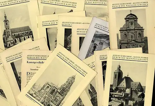 Rheinland Pfalz Stadt Mainz Kirchen und Kapellen Sammelmappe  25 Hefte 1939   