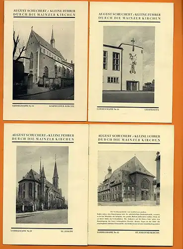 Rheinland Pfalz Stadt Mainz Kirchen und Kapellen Sammelmappe  25 Hefte 1939   