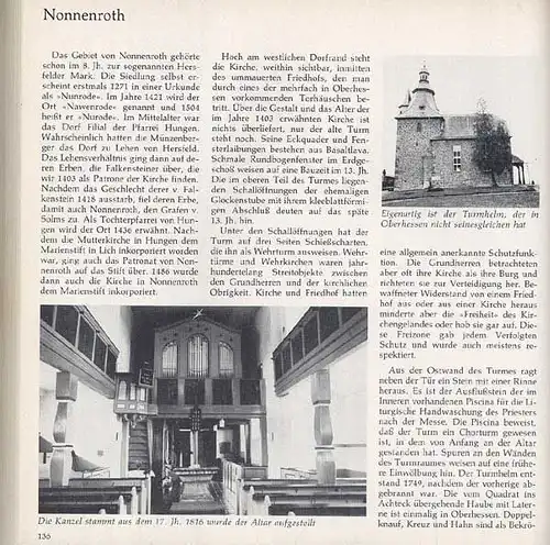 Hessen Kirchen Stadt und Kreis Gießen Busek Landen Lich Geschichte Baukunst 1979