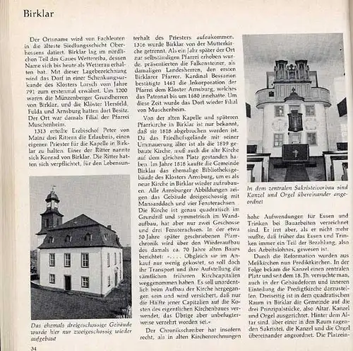 Hessen Kirchen Stadt und Kreis Gießen Busek Landen Lich Geschichte Baukunst 1979