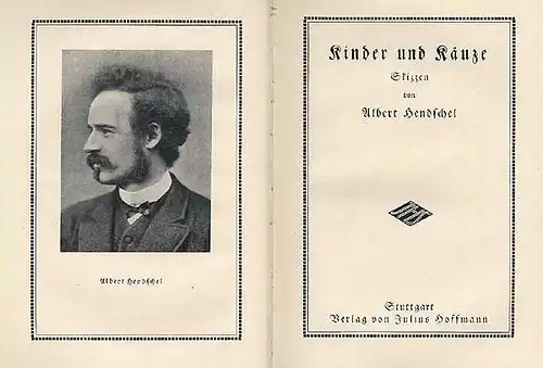 Kunst Grafik Frankfurt Main Albert Hendschel Skizzenbücher Kinder Typen um 1910