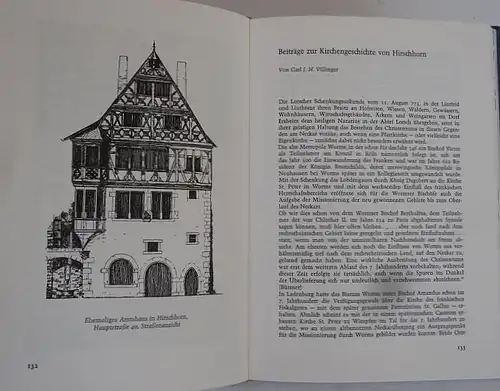 Hessen Odenwald Neckar 1000 Hahre Hirschhorn Stadt Geschichte Festschrift 1973