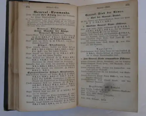 Königreich Hannover Adel Militär Verwaltung Ämter Güter Post Handbuch 1856