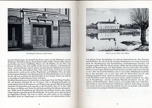 Brandenburg Wittstock Gransee Prenzlau Potsdam Havel Foto Bildband 1964