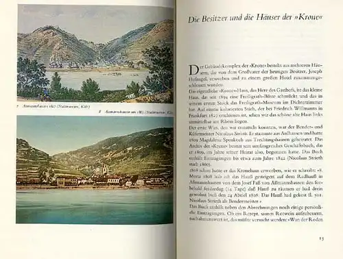 Rhein Rüdesheim Künstler Kneipe Krone von Assmanshausen Geschichte Buch 1981