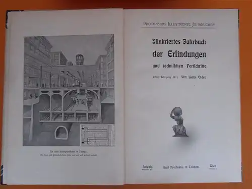 Technik Eisenbahn Luftfahrt Verkehr Elelektronik Jahrbuch der Erfindungen 1911