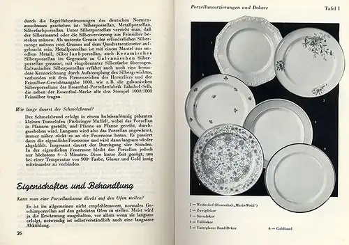 Altes Handwerk Porzellan Herstellung Marken Handel Verkauf Buch 1952