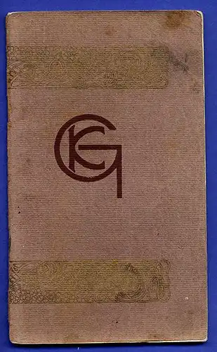 Rhein Hessen Mainz Sekt Kellerei Kupferberg Gold Jugendstil Reklameheft 1900 