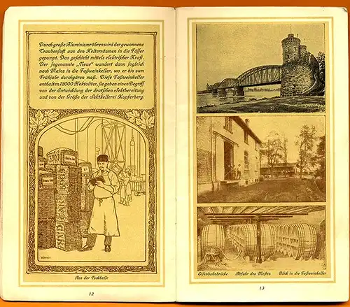 Rhein Hessen Mainz Sekt Kellerei Kupferberg Gold Jugendstil Reklameheft 1900 