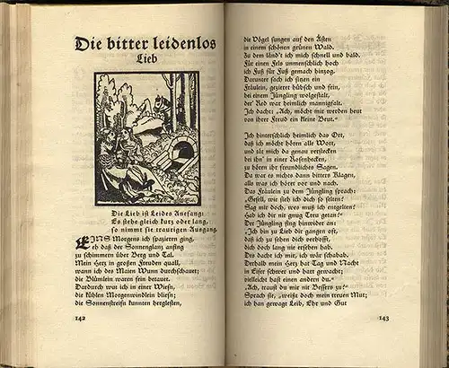 Literatur Mittelalter Nürnberg Hans Sachs Gedichte Liebhaber Ausgabe Insel 1922