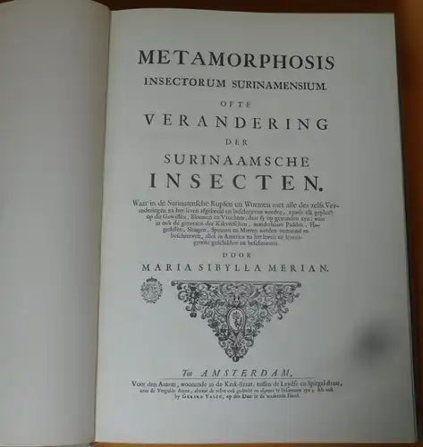 Botanik Surinam Pflanzen Schmetterlinge Maria Sibylla Merian Faksimile 1975