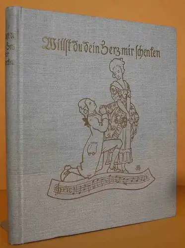 Deutsche Lyrik Minnesang Liebeslieder Liederbuch Kunst Grafik Buch 1924