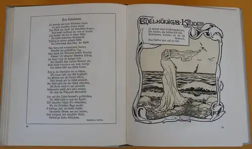 Deutsche Lyrik Minnesang Liebeslieder Liederbuch Kunst Grafik Buch 1924 