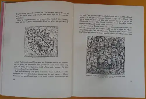 Altes Kinderbuch Kinderjahre Kunst Grafik Expressionismus Walo von May 1927