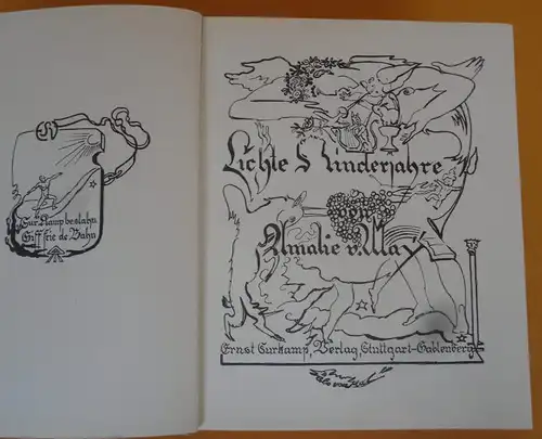 Altes Kinderbuch Kinderjahre Kunst Grafik Expressionismus Walo von May 1927