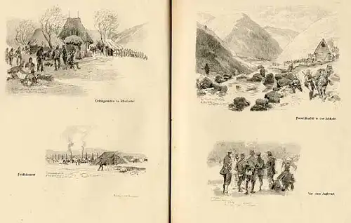 Weltkrieg Balkan Deutsches Corps in Serbien Krieg Skizzenbuch Albert Reich 1916 