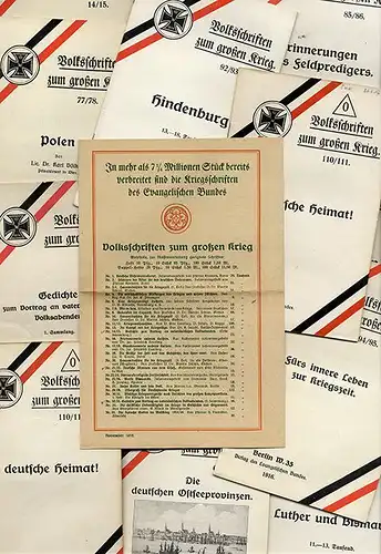  Deutschland Weltkrieg Kirche Volksschriften um Großen Krieg Sammlung 1915 
