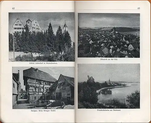 Württemberg Schwaben Hohenzollern Neckar Hohenlohe Schwaben Allgäu Führer 1926