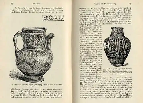 Altes Handwerk Steingut Majolika Faycene Geschichte Handbuch Museum Berlin 1907