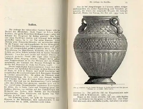 Altes Handwerk Steingut Majolika Faycene Geschichte Handbuch Museum Berlin 1907