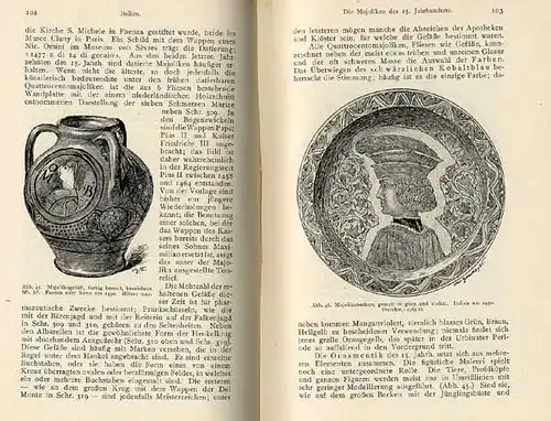 Altes Handwerk Steingut Majolika Faycene Geschichte Handbuch Museum Berlin 1907
