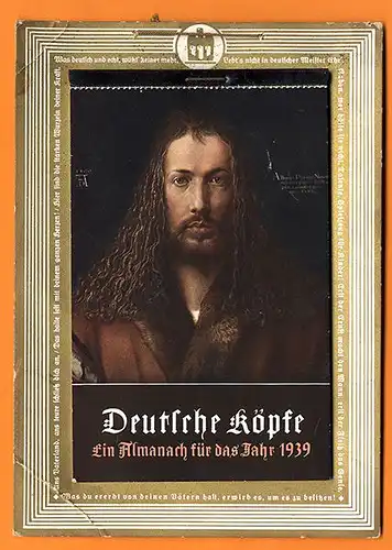 Stuttgart Allianz Versicherung Deutsche Köpfe Kalender für Jahr 1939 komplett 