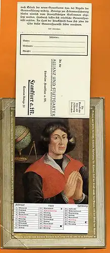 Stuttgart Allianz Versicherung Deutsche Köpfe Kalender für Jahr 1939 komplett 