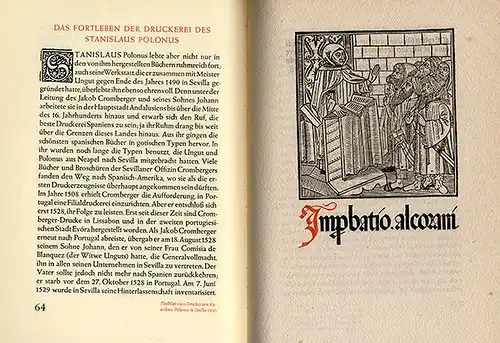 Buchkunst Mittelalter Stanislaus Polonus ein polnischer Buchdrucker in Spanien