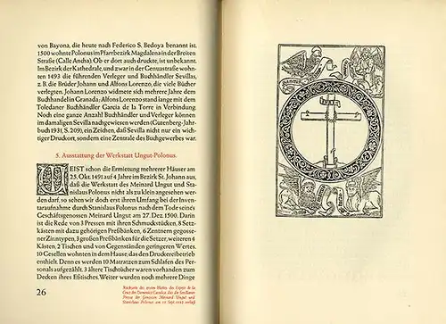 Buchkunst Mittelalter Stanislaus Polonus ein polnischer Buchdrucker in Spanien