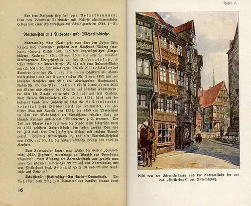 Niedersachsen Harz Hildesheim Stadt Geschichte Verkehr Reklame Reiseführer 1923