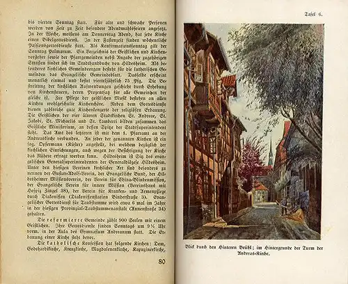 Niedersachsen Harz Hildesheim Stadt Geschichte Verkehr Reklame Reiseführer 1923