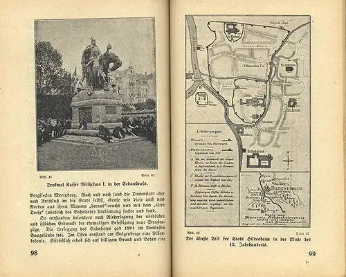 Niedersachsen Harz Hildesheim Stadt Geschichte Verkehr Reklame Reiseführer 1923