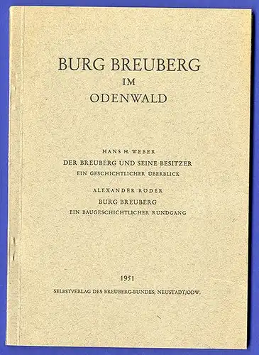 Hessen Bergstraße Bensheim Mittelalter Geschichte Burg und Schloss Auerbach 1948